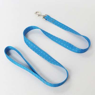 manufacturer silk label dog leash/Printed nylon dog leash material